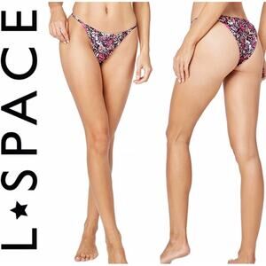 L*Space Jay Bitsy Bikini Bottom Y2K Butterfly Wings N Things Pink Sz XL NEW $84